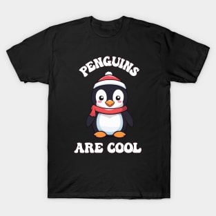 Cute Christmas Penguin - Penguins are Cool T-Shirt